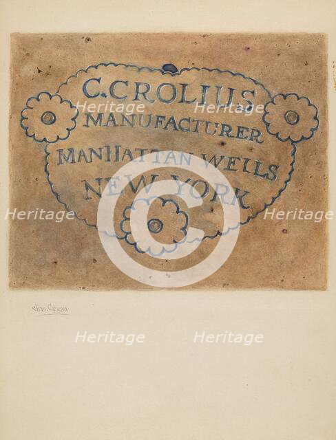 Jar, c. 1936. Creator: Charles Caseau.