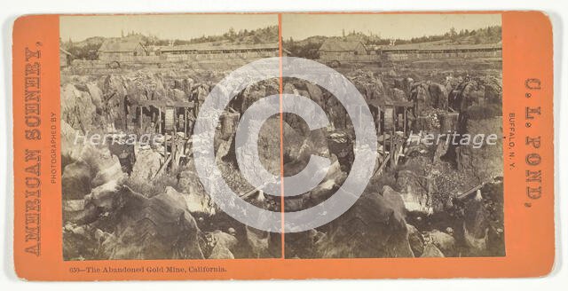The Abandoned Gold Mine, California, 1860/90. Creator: C. L. Pond.