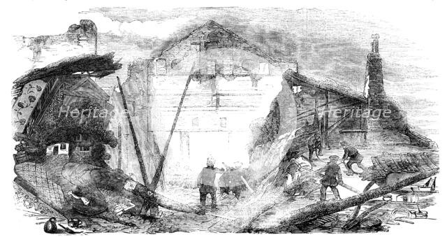 Remains of the Pavilion Theatre, after the Fire, 1856.  Creator: Unknown.