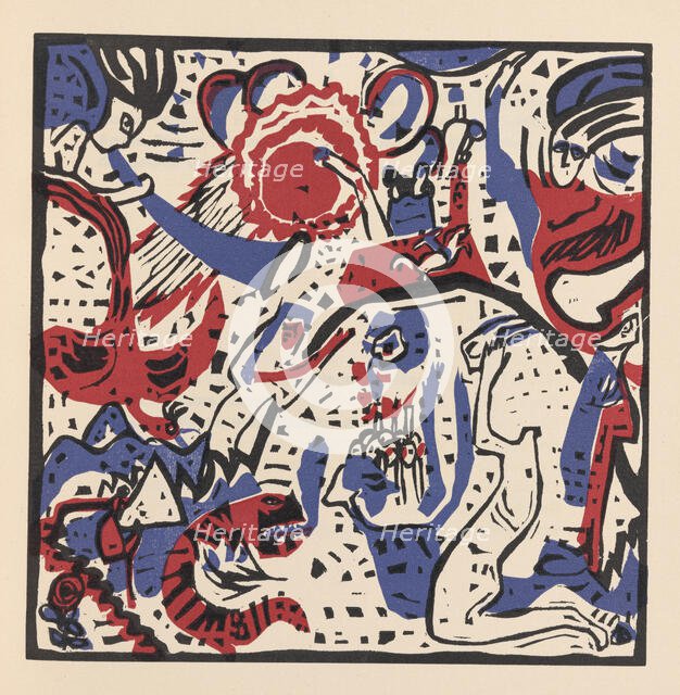 Great Resurrection (Grosse Auferstehung). From Klänge (Sounds) , 1913. Creator: Kandinsky, Wassily Vasilyevich (1866-1944).