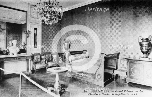 The Grand Trianon, Napoleon's bed room, 1900. Creator: Unknown.