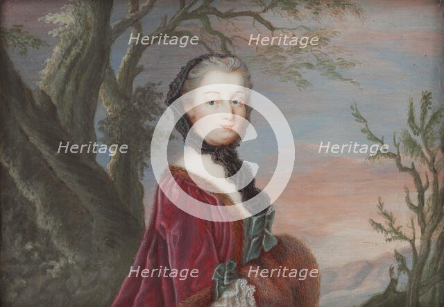 Portait of a young lady, c19th century. Creator: Unknown.