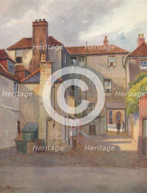 'The Swan Yard, Reigate', 1912, (1914). Artist: James S Ogilvy.