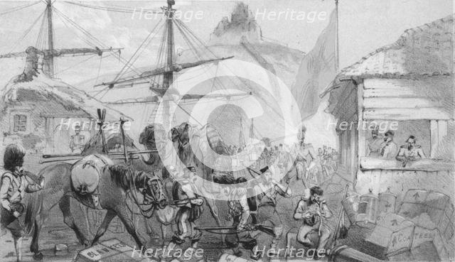 'Harbour of Balaklava. The Landing Place', c1850s.  Creator: Unknown.