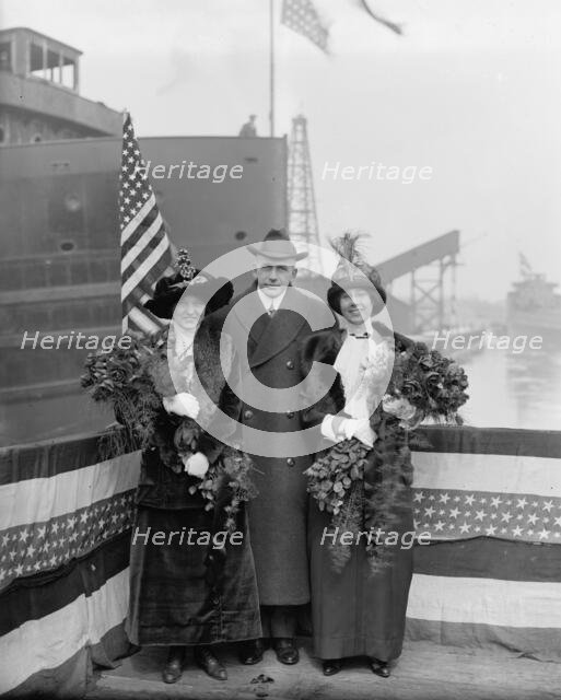 Strs. A.D. MacTier and F.P. Jones, sponsors, 1913 Mar 8. Creator: Unknown.