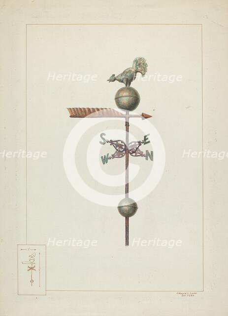 Weather Vane, c. 1937. Creator: Edward L Loper.