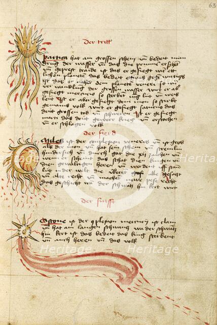 Comets, shortly after 1464. Creator: Unknown.