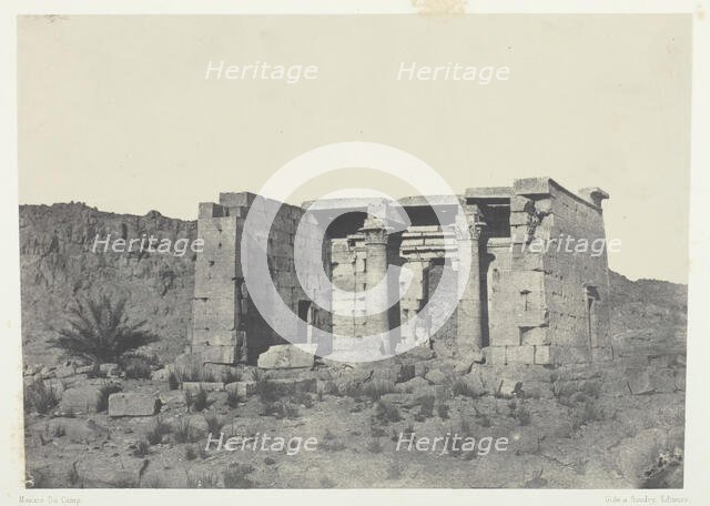Temple de Tafeh (Ancienne Taphis), Nubie, 1849/51, printed 1852. Creator: Maxime du Camp.