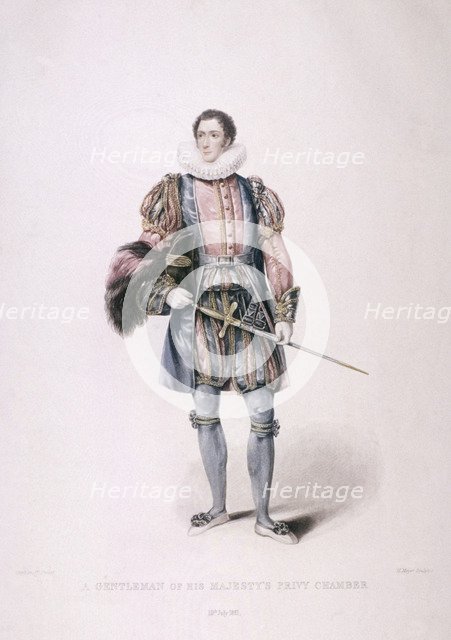 Gentleman in cerimonial costume, 1826. Artist: Henry Meyer