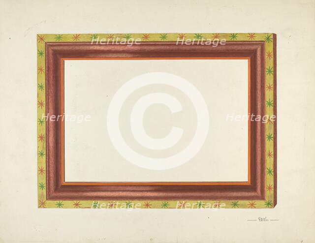 Zoar Picture Frame, c. 1937. Creator: Carol Larson.