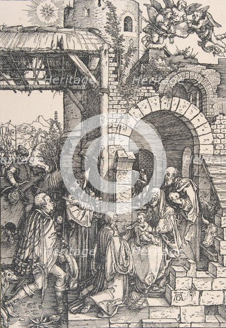 The Adoration of the Magi, from the series The Life of the Virgin, ca. 1502., ca. 1502. Creator: Albrecht Durer.
