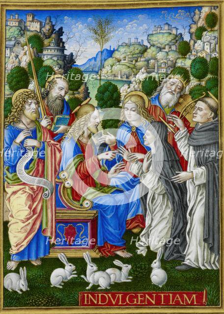 The Mystic Marriage of St. Catherine of Siena, 1490-1520.  Creator: Giovan Pietro Birago.