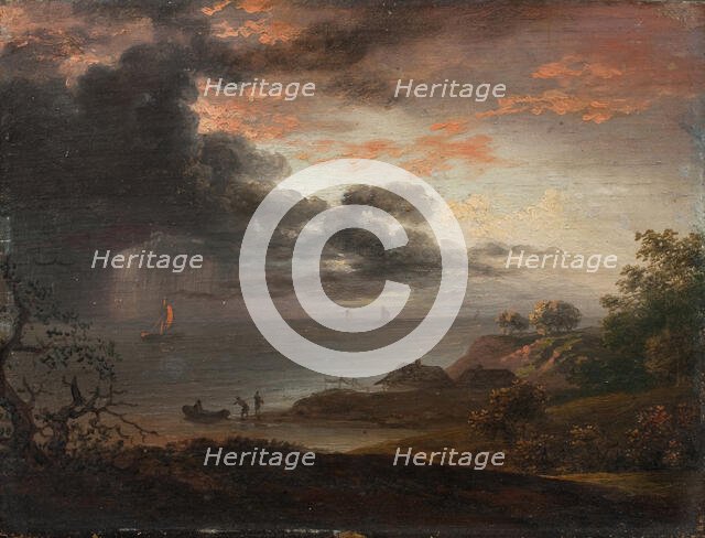 Thunderstorm at sea, 1791. Creator: Jens Juel.