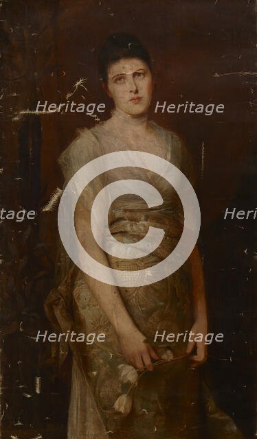 Portrait of Alicja Worms, 19th century. Creator: Wilhelm Von Kaulbach.