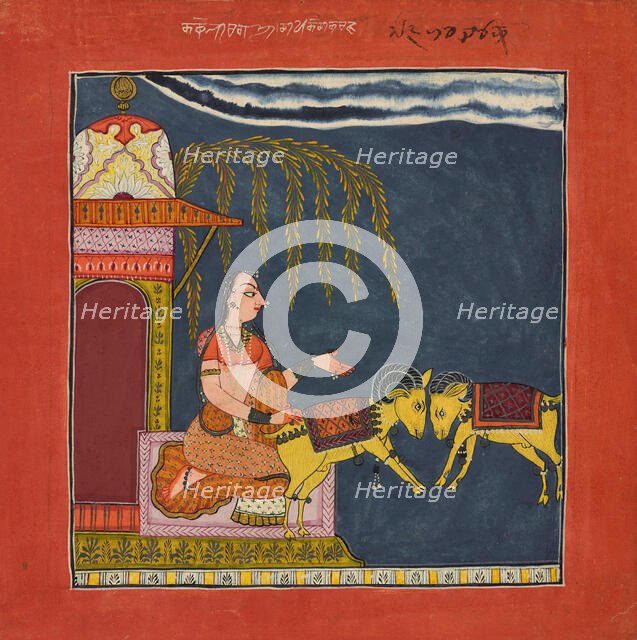 Kaccheli Ragini, from a Ragamala, ca. 1710. Creator: Unknown.