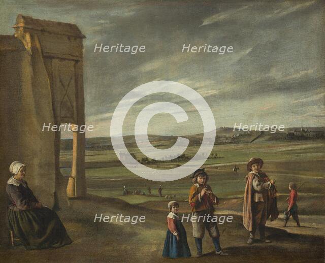 Landscape with Peasants, c. 1640. Creator: Louis Le Nain.