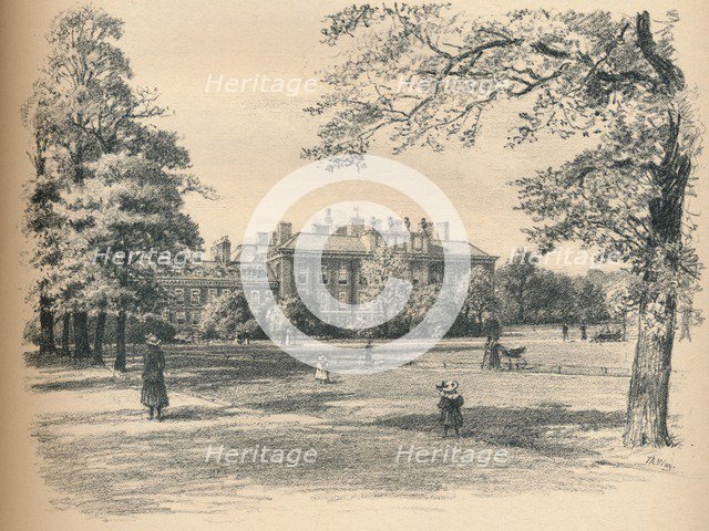 'South Front of Kensington Palace', 1902. Artist: Thomas Robert Way.