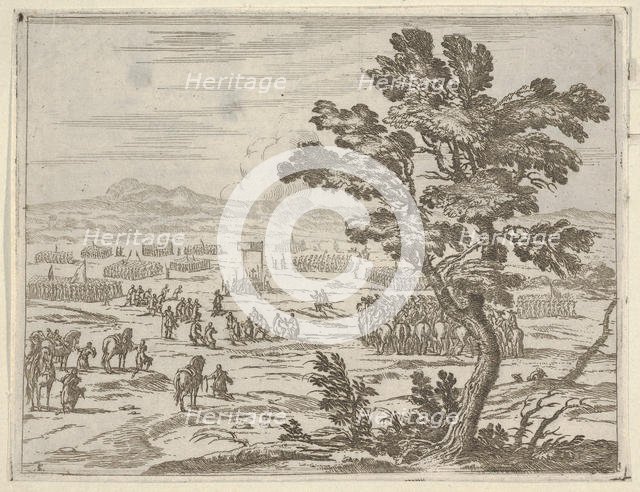 Francesco I d'Este Remains Dedicated to the Cause of the War, Having been Involved for Man..., 1659. Creator: Bartolomeo Fenice.