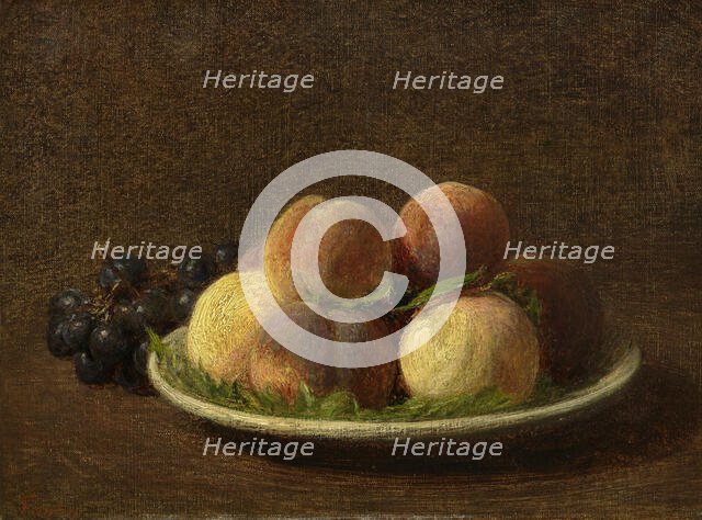 Peaches And Grapes, 1894. Creator: Henri Fantin-Latour.