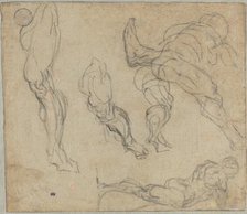 Figures and Legs (verso), 1575/1580. Creator: Jacopo Tintoretto.