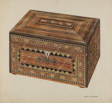 Inlaid Sewing Box, c. 1937. Creator: Francis Law Durand.