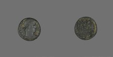 Coin Portraying Emperor Constantius I, 3rd-4th century. Creator: Unknown.
