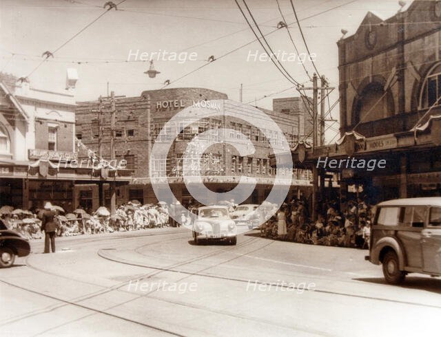 Queen Elizabeth II visits Mosman, 18 February 1954. Creator: Unknown.