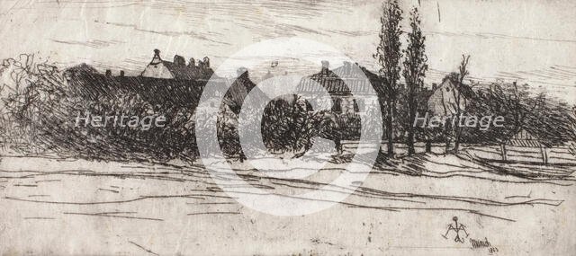 Munich with Towers of Frauenkirche, 1883. Creator: Lewis Henry Meakin.