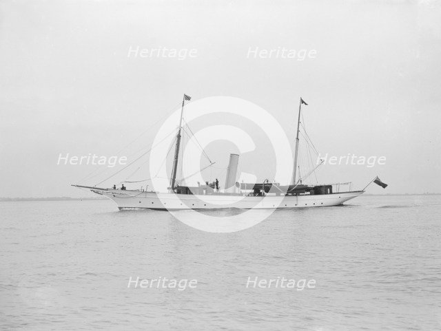 The steam yacht 'Madrigal', 1913. Creator: Kirk & Sons of Cowes.