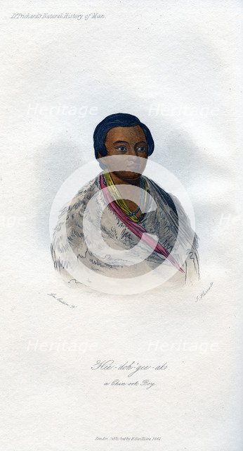 'Hee-doh-gee-ats, a Chin-ook Boy', 1848. Artist: Harris