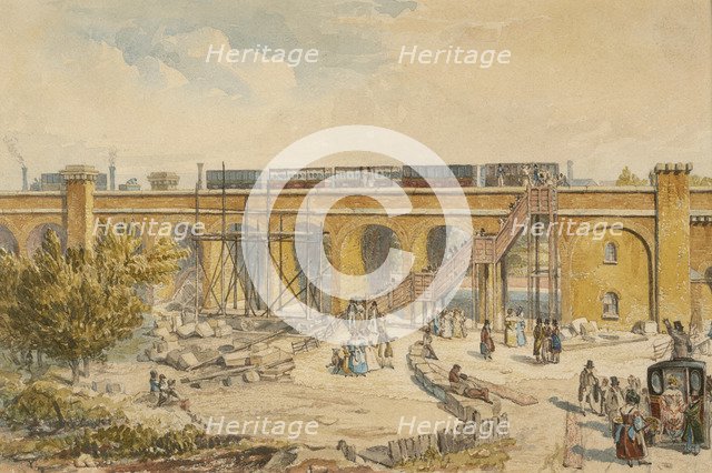 London to Greenwich Railway. Artist: Unknown