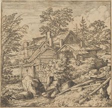 The Hamlet on the Mountain Side, mid-17th century., mid-17th century. Creator: Allart van Everdingen.