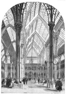 The Central Court and Arcades of the Oxford University Museum, 1860. Creator: Unknown.