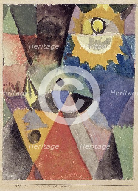 Still life with gas lamp, 1915.