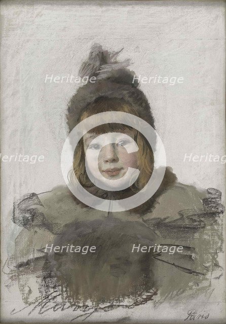 Portrait of a little girl, c. 1898.