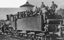 German troops en route to Russia, between c1914 and c1915. Creator: Bain News Service.