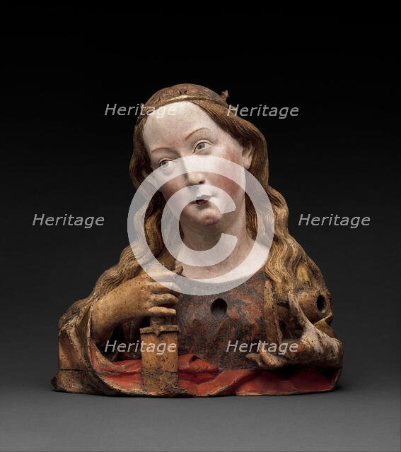 Reliquary Bust of Saint Catherine of Alexandria, German, ca. 1465. Creator: Unknown.