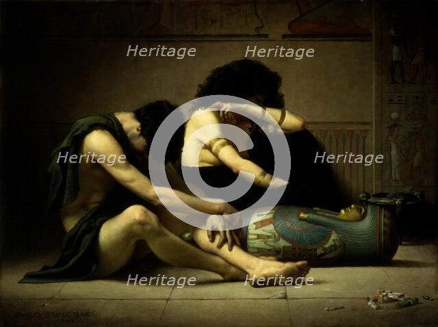 Lamentations over the Death of the First-Born of Egypt, 1877. Creator: Charles Sprague Pearce.