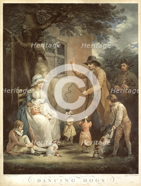 Dancing Dogs, c. 1800. Artist: Morland, George (1736-1804)
