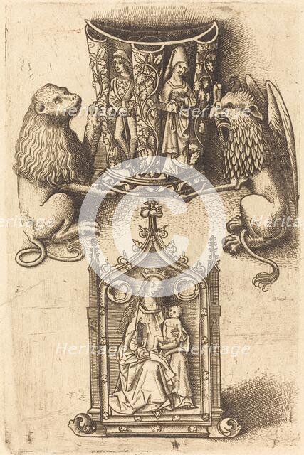 Design for a Beaker and a Pax, c. 1480. Creator: Master of St. Sebastian.