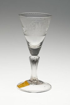 Wine Glass, Germany, c. 1750. Creator: Unknown.