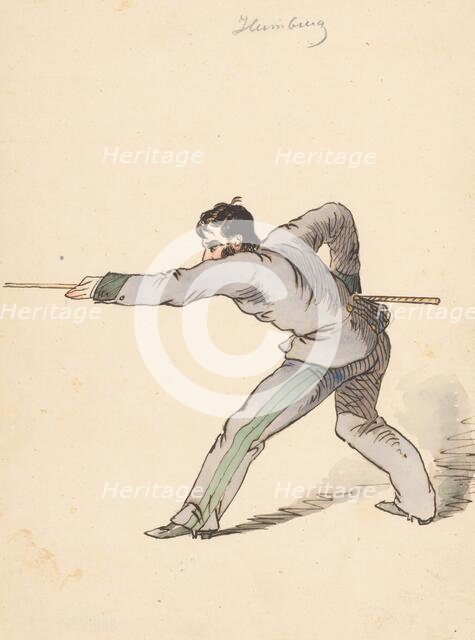 In game I., 1850-1860. Creator: Friedrich Carl von Scheidlin.