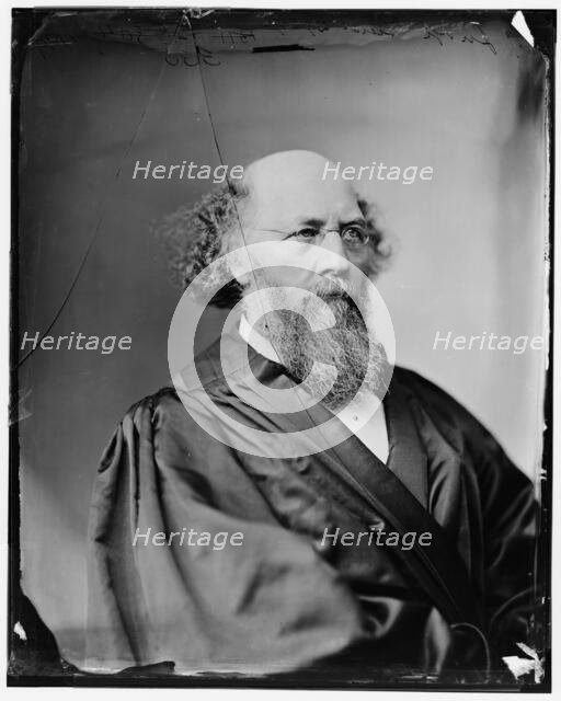 Judge Field, Stephen Johnson. Appointed to the Supreme Court by Lincoln in 1863; photo c. 1875. Creator: Unknown.