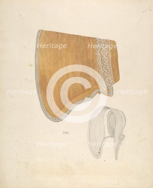 Poke Bonnet, c. 1937. Creator: Arelia Arbo.