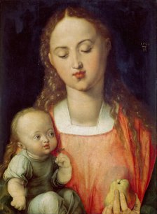 Madonna and child with a Pear, 1526. Creator: Dürer, Albrecht (1471-1528).