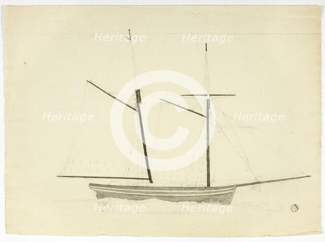 Whaler, n.d. Creator: Nicholas Pocock.