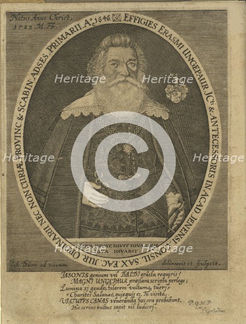 Portrait of Erasmus Ungebaur (1582-1659) , 1660.