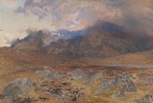 Snowdon, after an April Hailstorm [or Snowdon through Clearing Clouds], ca. 1857. Creator: Alfred William Hunt.