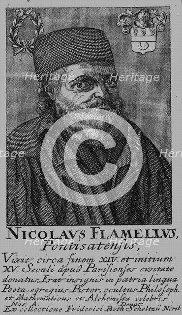 Nicolas Flamel (1330-1418). Artist: Anonymous  