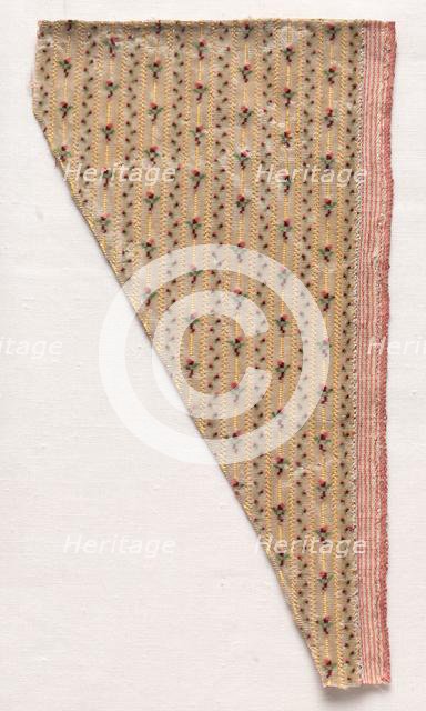 Textile Fragment, 1774-1793. Creator: Unknown.